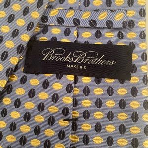 Brooks Brothers Tie Blue and Gold